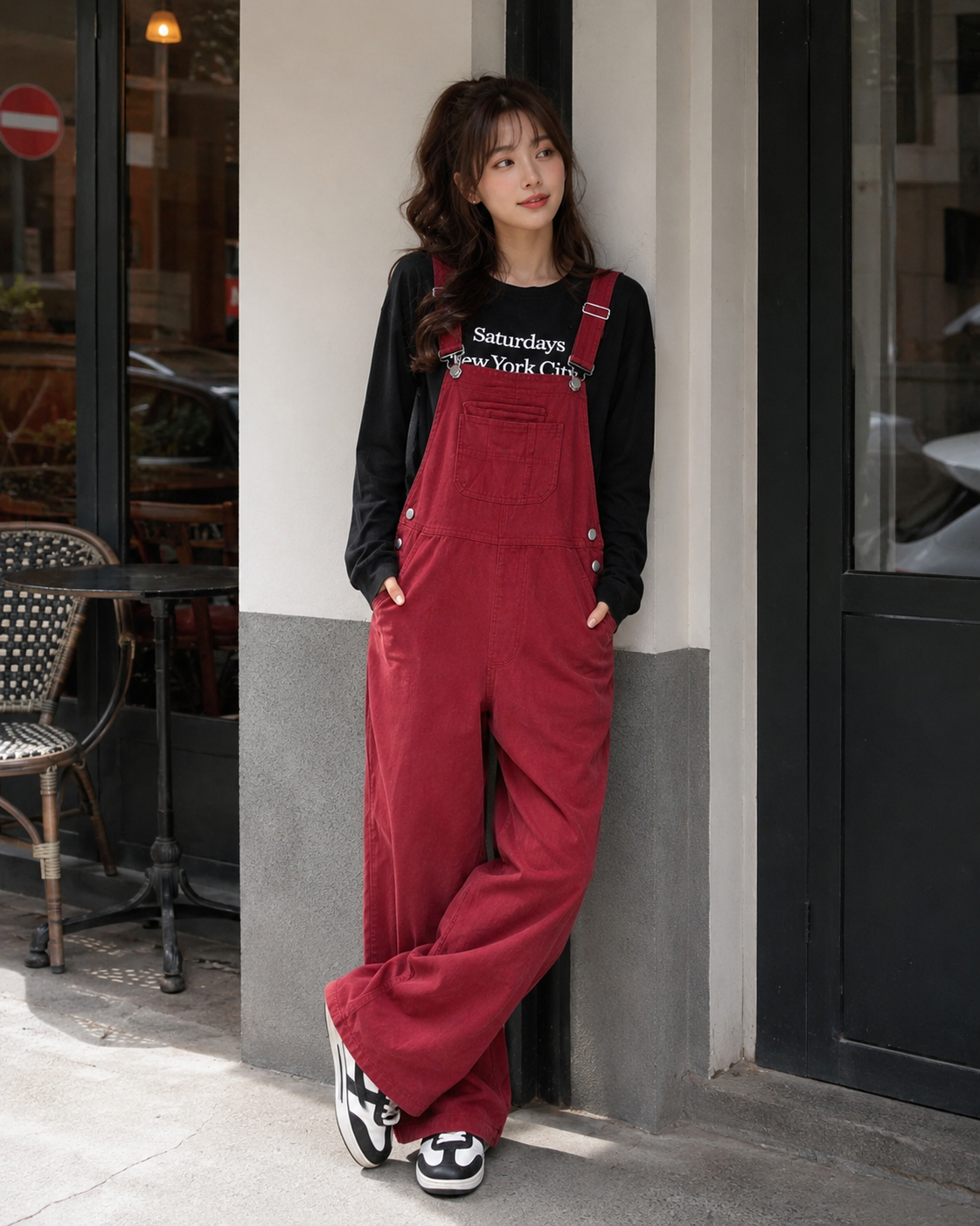 Salopette Denim Loose Casual