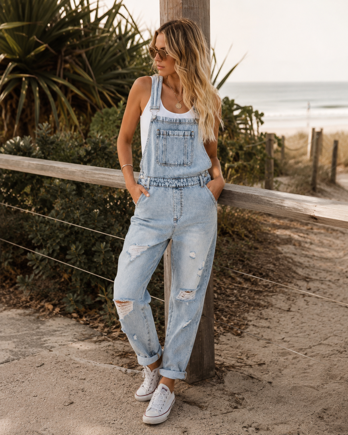 Salopette Streetwear Coupe Loose D'été