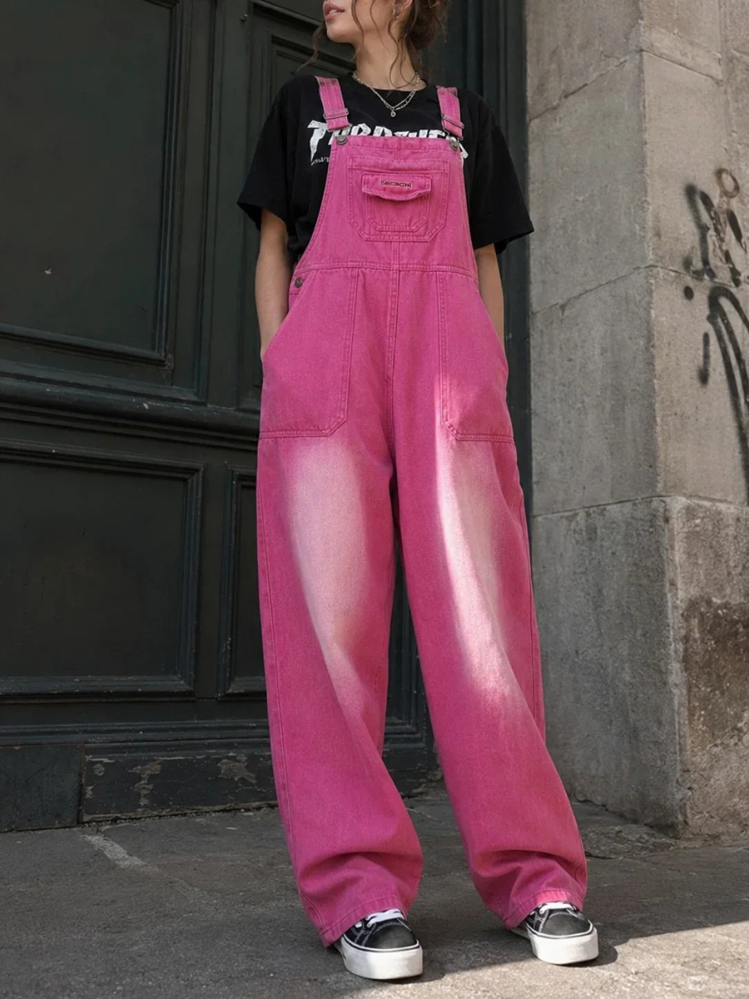 Salopette Jean Patchwork Y2K
