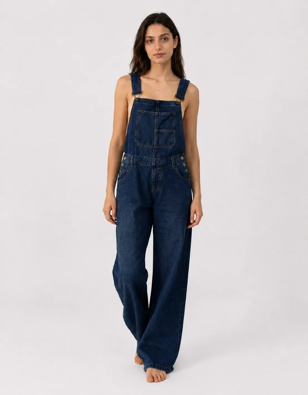 Salopette Décontractée Denim Ample