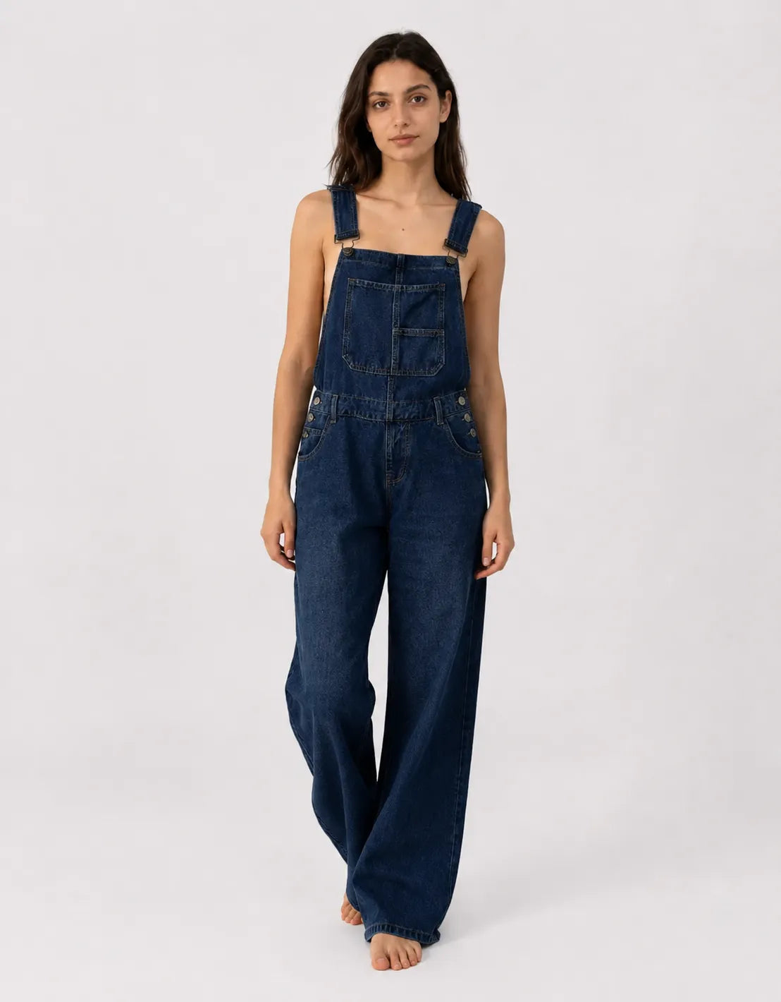 Salopette Décontractée Denim Ample