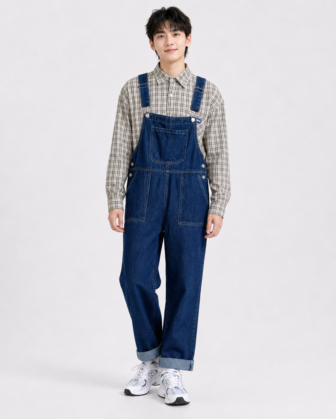 Salopette Denim Cropped Ample