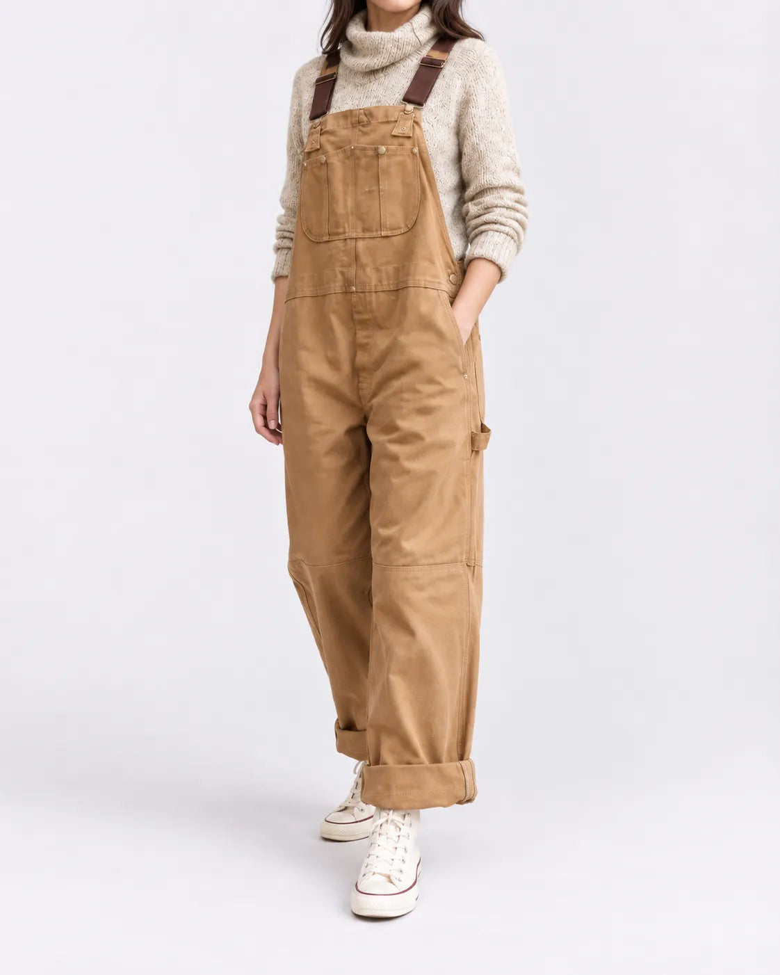 Salopette Ample Taille Haute Femme