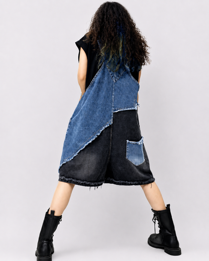 Salopette Short Cargo Patchwork