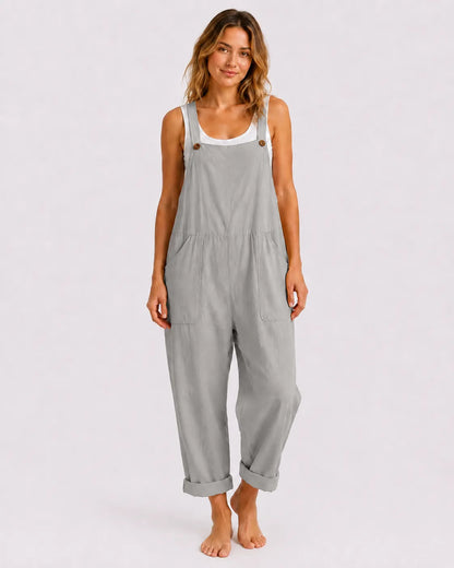Salopette Ample Coton Lin Femme