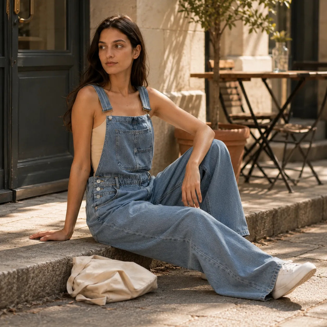 Le denim classique dans une silhouette épurée