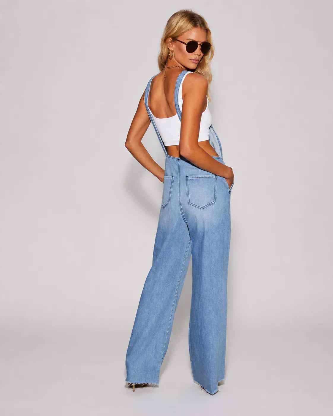 Salopette en Denim Jean