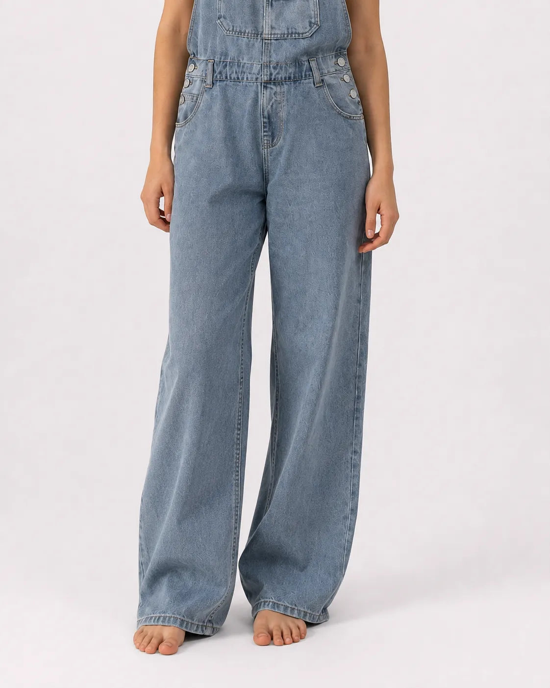 Salopette Décontractée Denim Ample