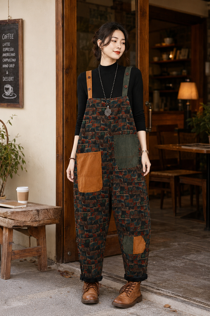 Salopette Patchwork Oversize Vintage