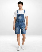 Salopette Short Denim Style japonais