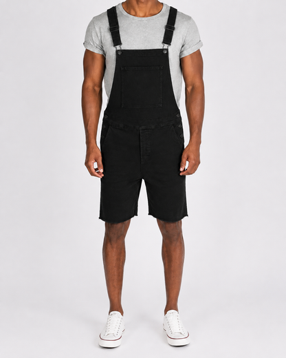 Salopette Short Denim Déchirée Homme