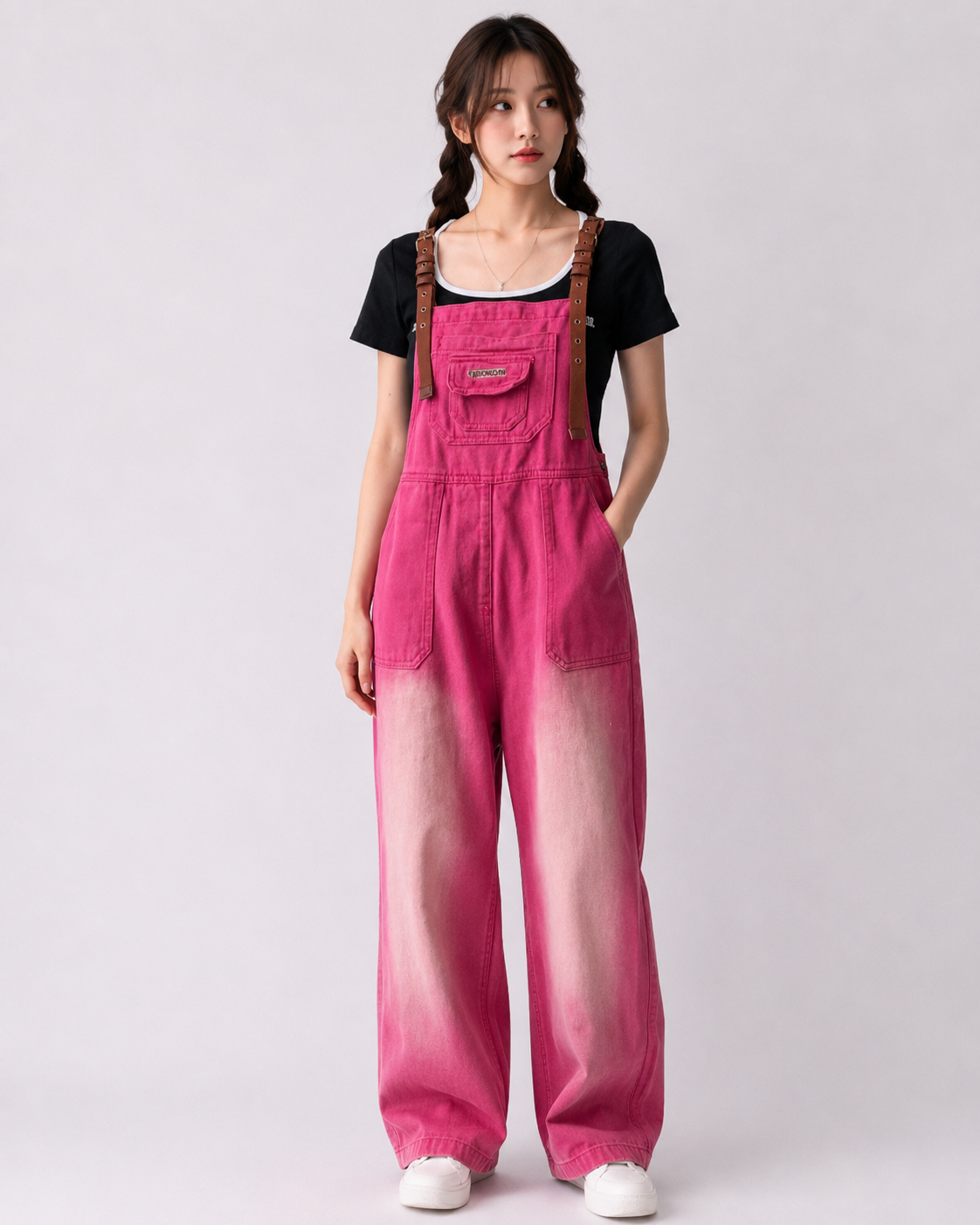 Salopette Jean Patchwork Y2K