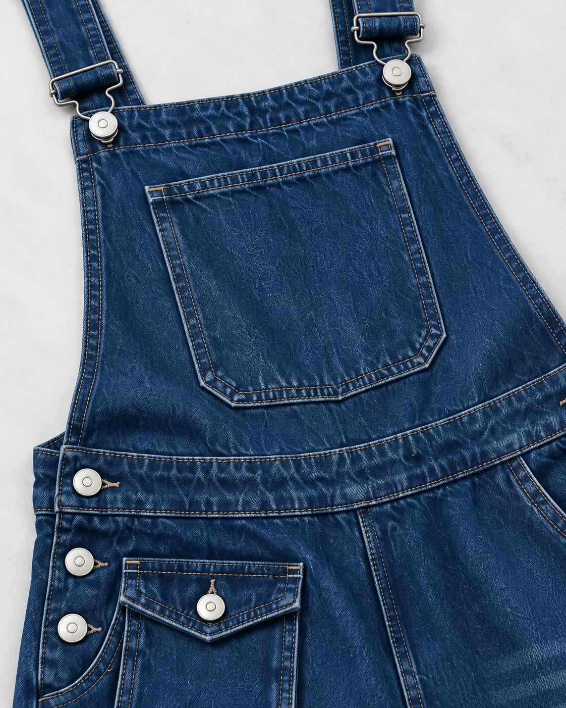 Salopette en jean à jambes larges