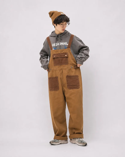 Salopette Rétro Utilitaire Marron