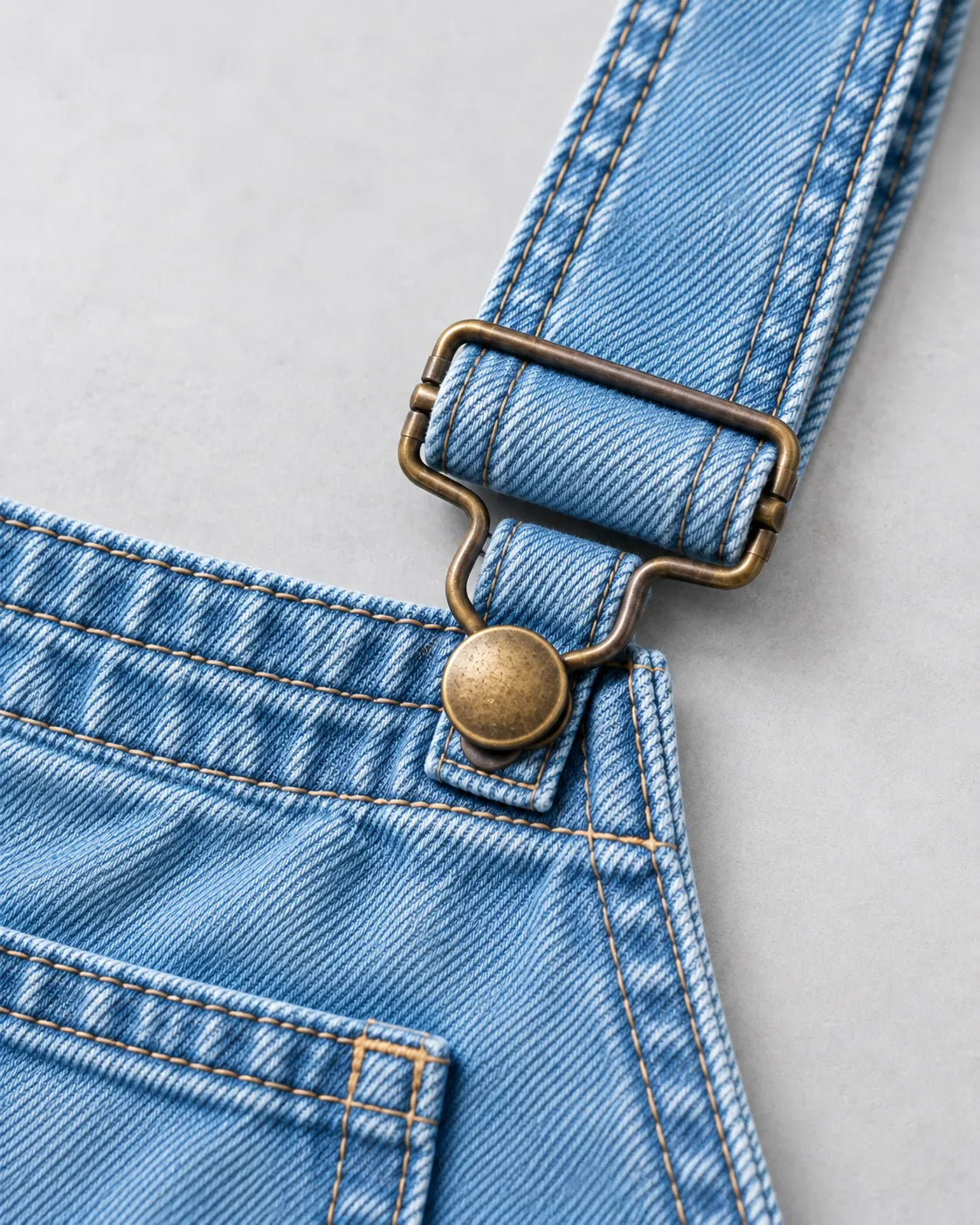 Salopette Denim Cargo Bleu