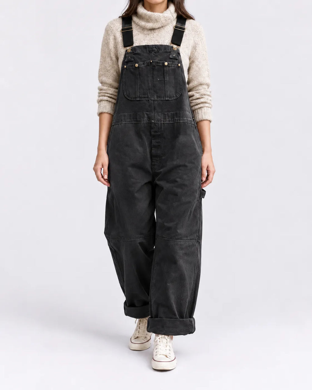 Salopette Ample Taille Haute Femme