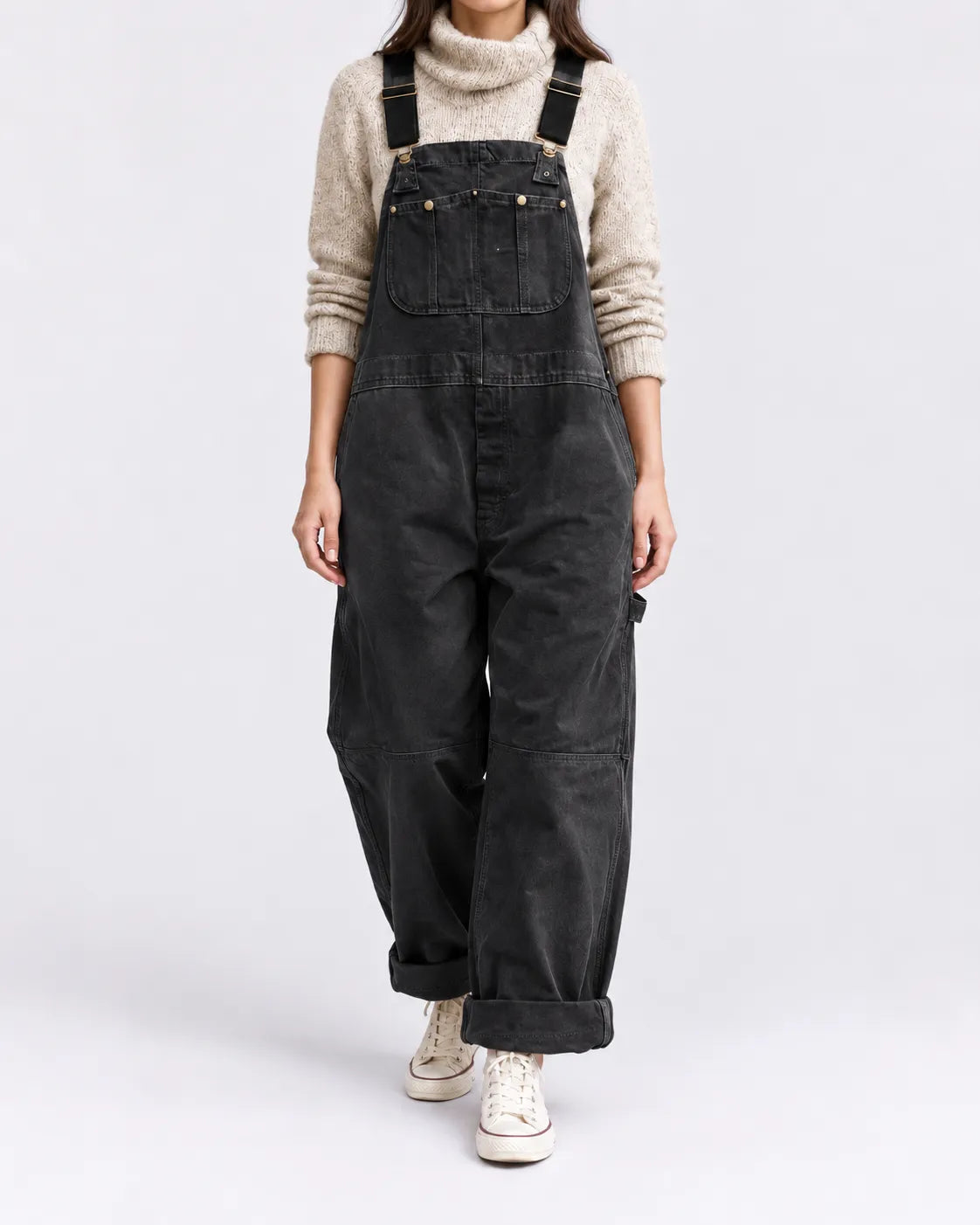 Salopette Ample Taille Haute Femme