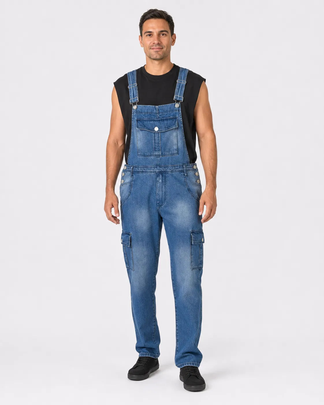 Salopette Denim Cargo Multipoches