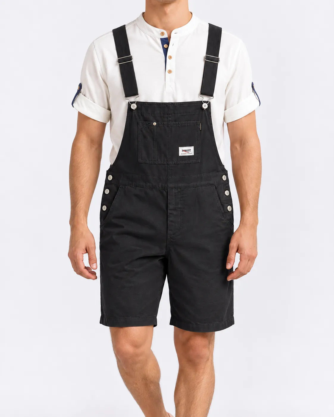 Salopette short en jean esprit rétro