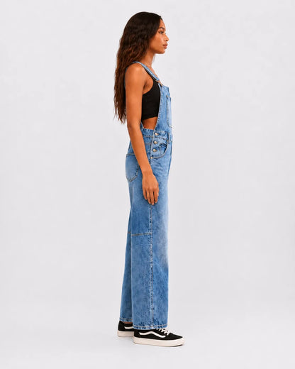 Salopette Denim Distressed Femme