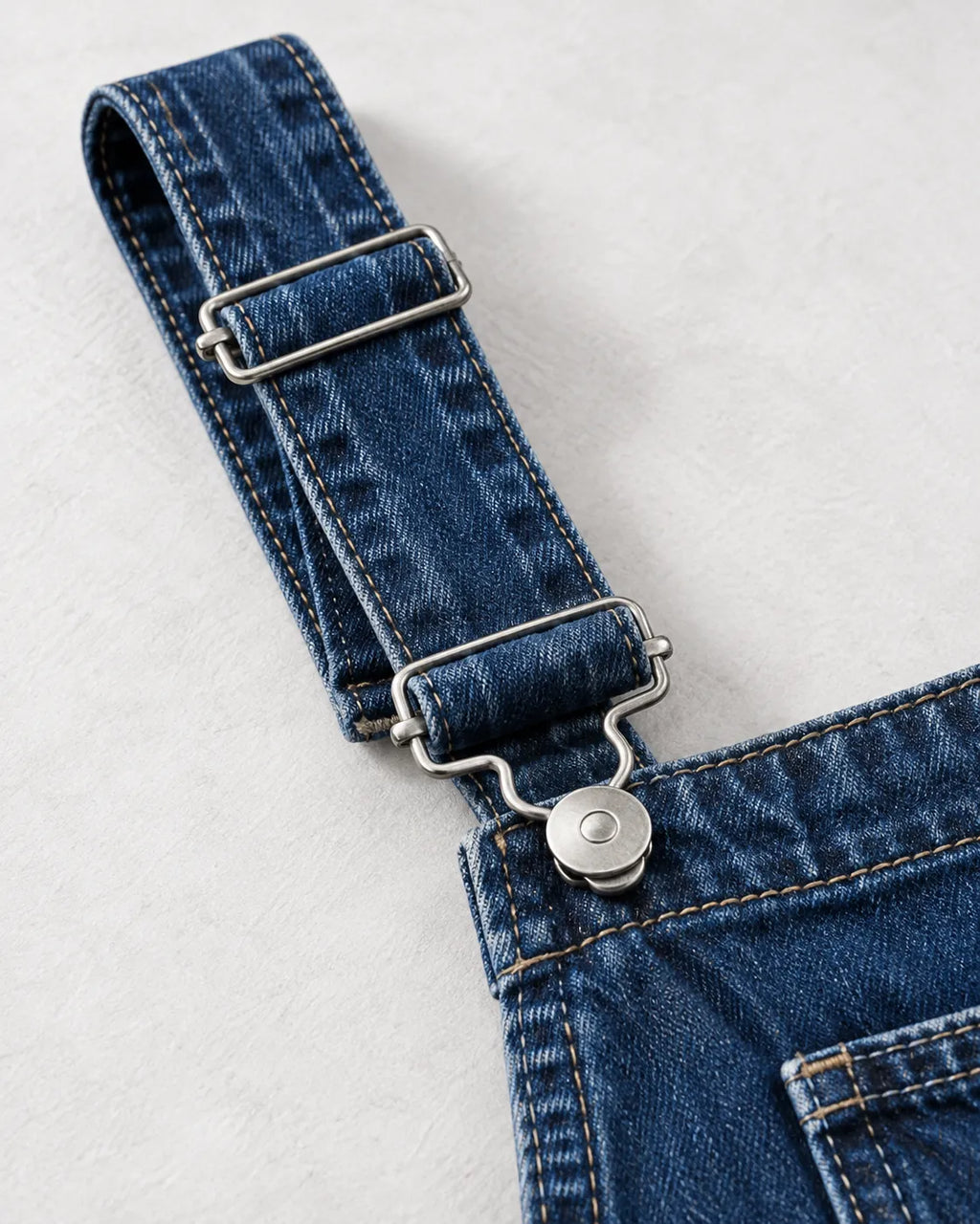 Salopette en jean à jambes larges