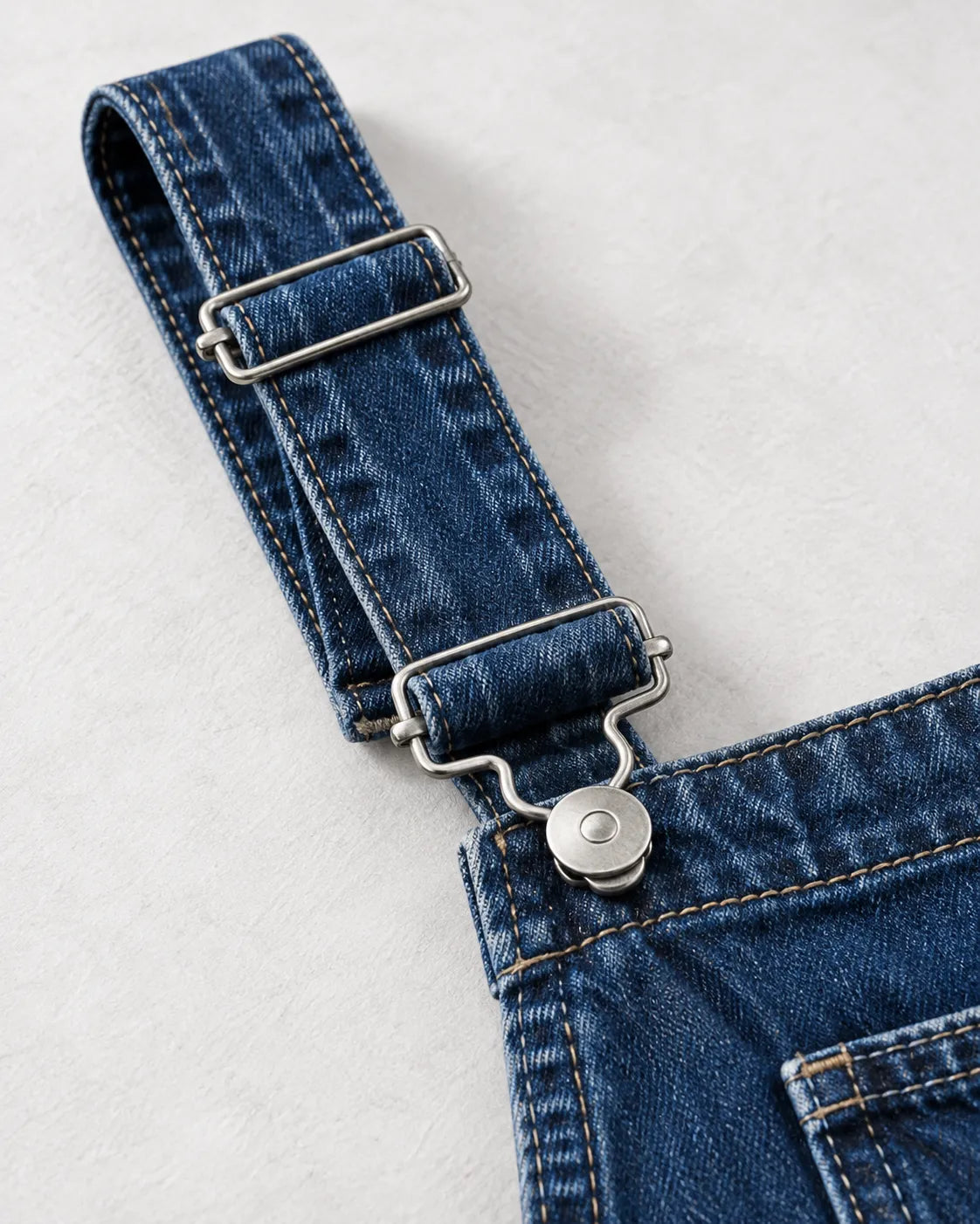 Salopette en jean à jambes larges