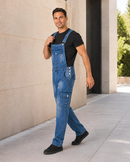 Salopette Denim Cargo Multipoches