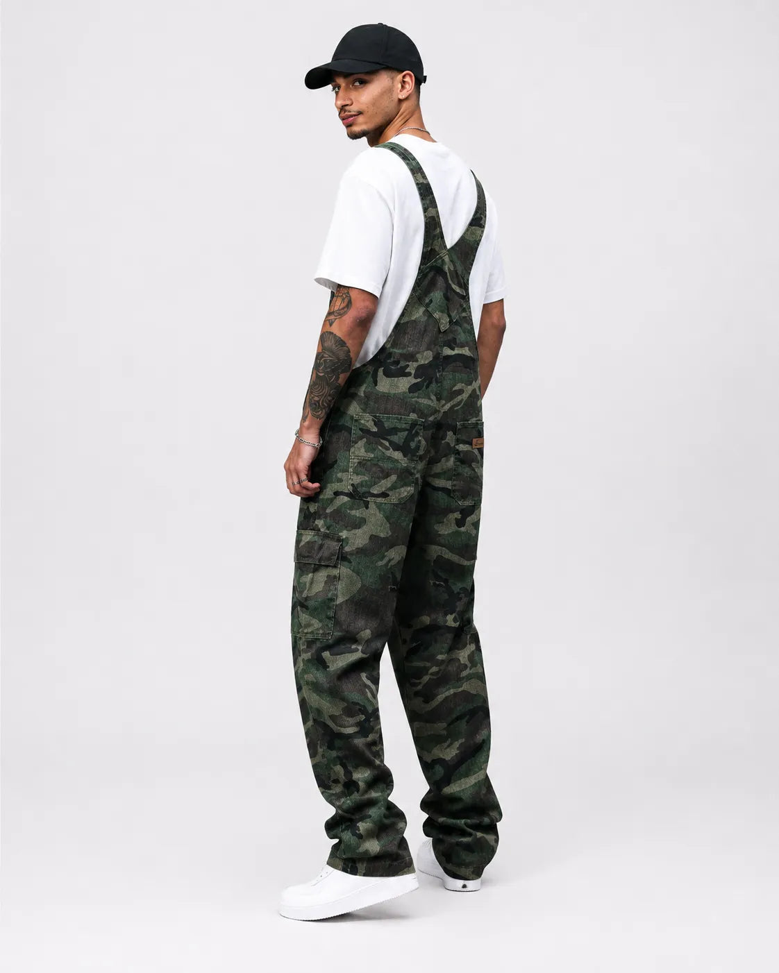 Salopette Jean Camouflage Coupe Ajustée