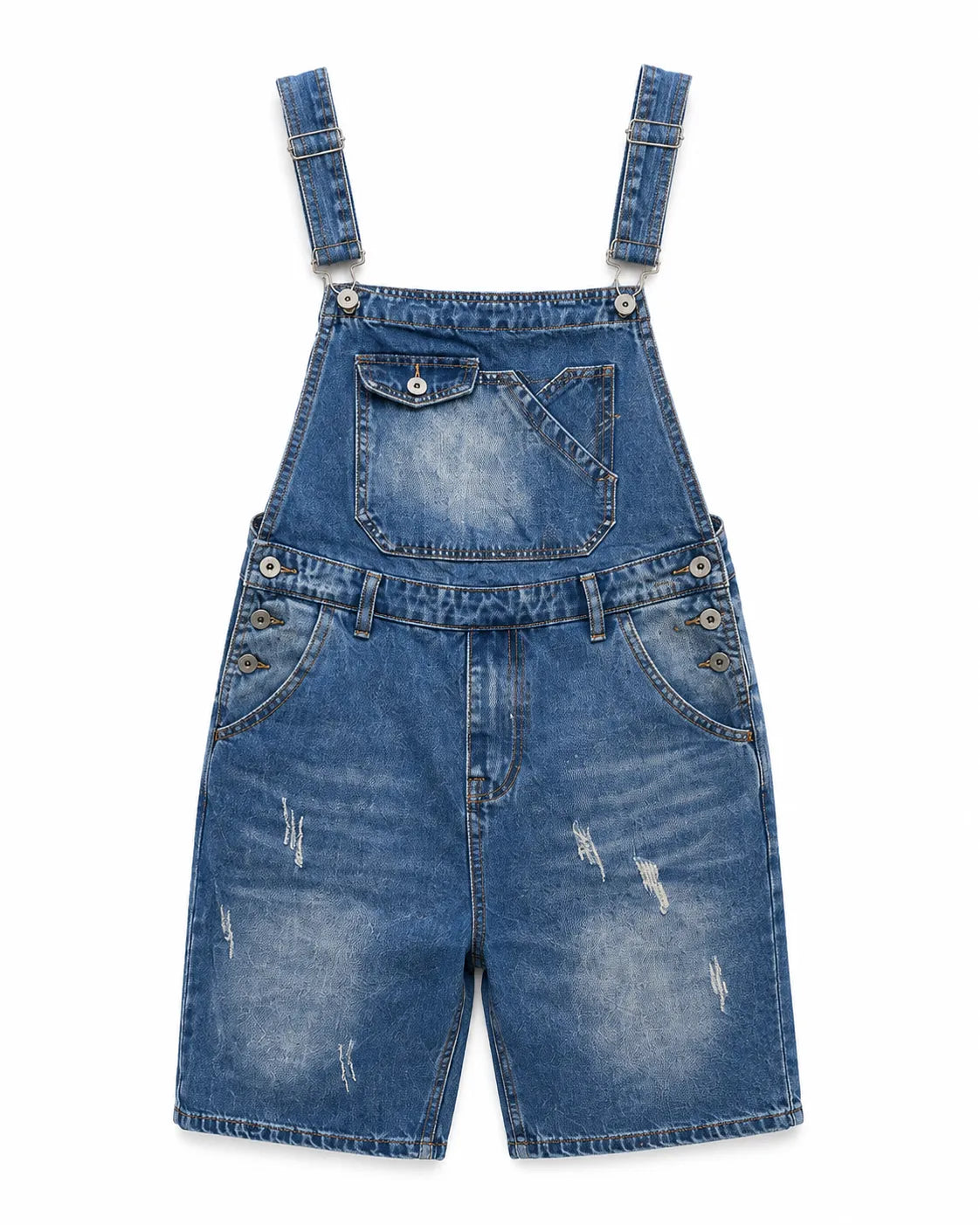 Salopette Short Denim Style japonais