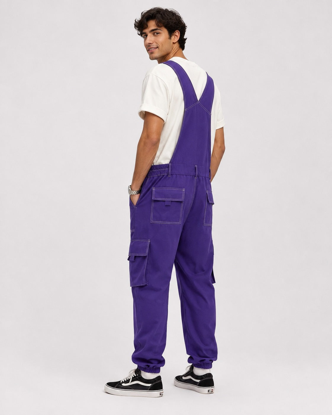 Salopette Cargo Violette Utilitaire