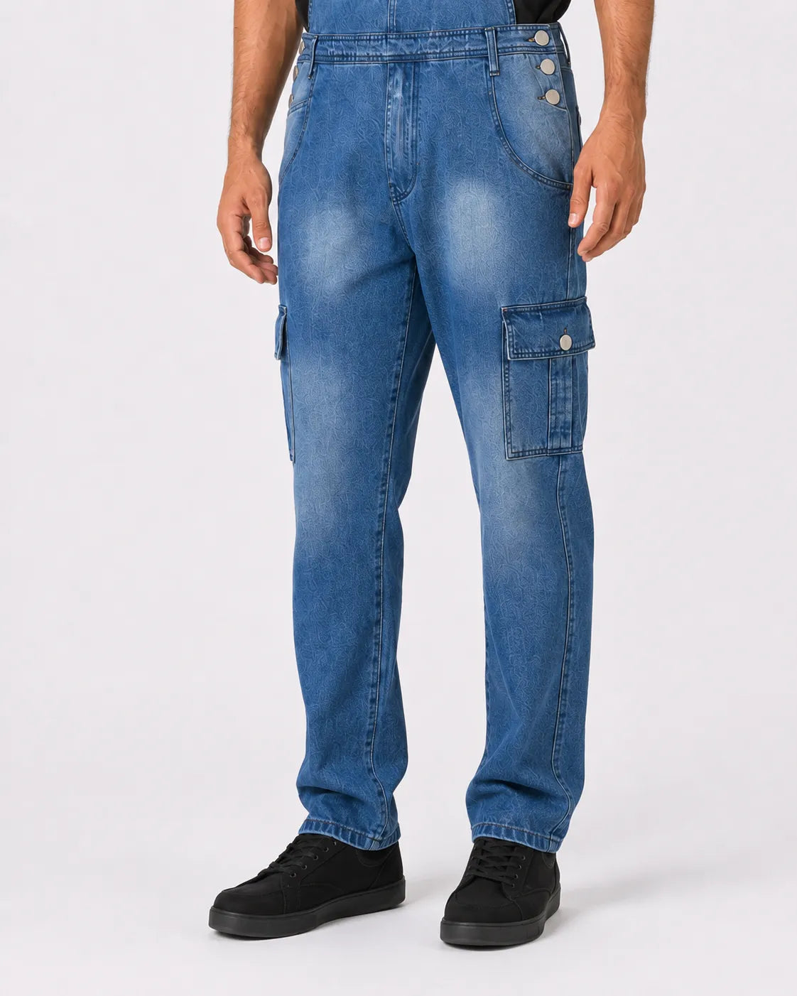 Salopette Denim Cargo Multipoches