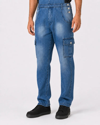 Salopette Denim Cargo Multipoches
