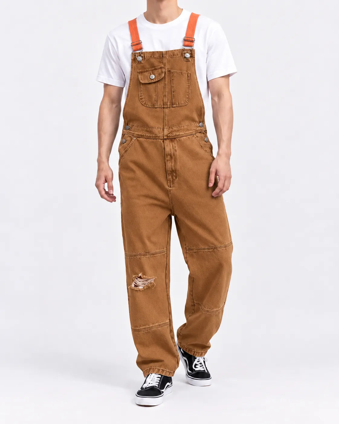 Salopette Denim Cargo Rétro Homme