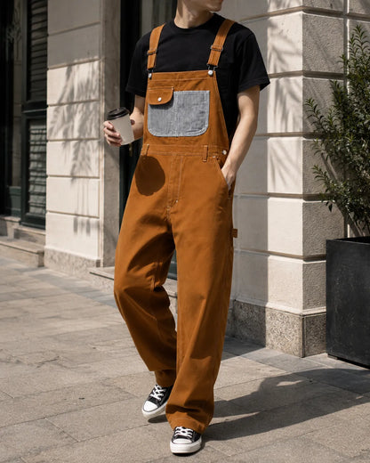 Salopette Denim Travail Ajustable Homme