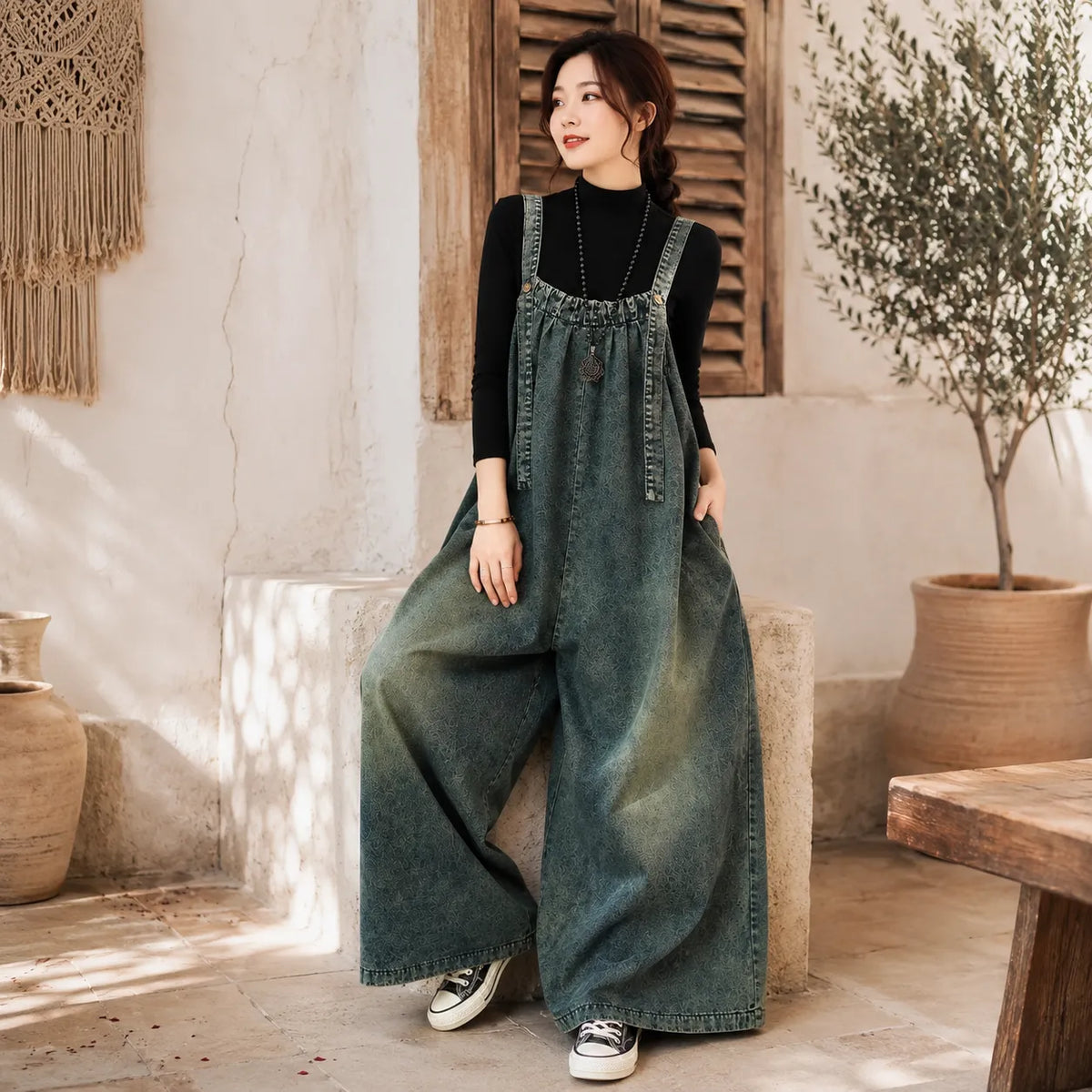 La largeur casual du denim