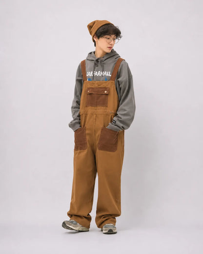Salopette Rétro Utilitaire Marron