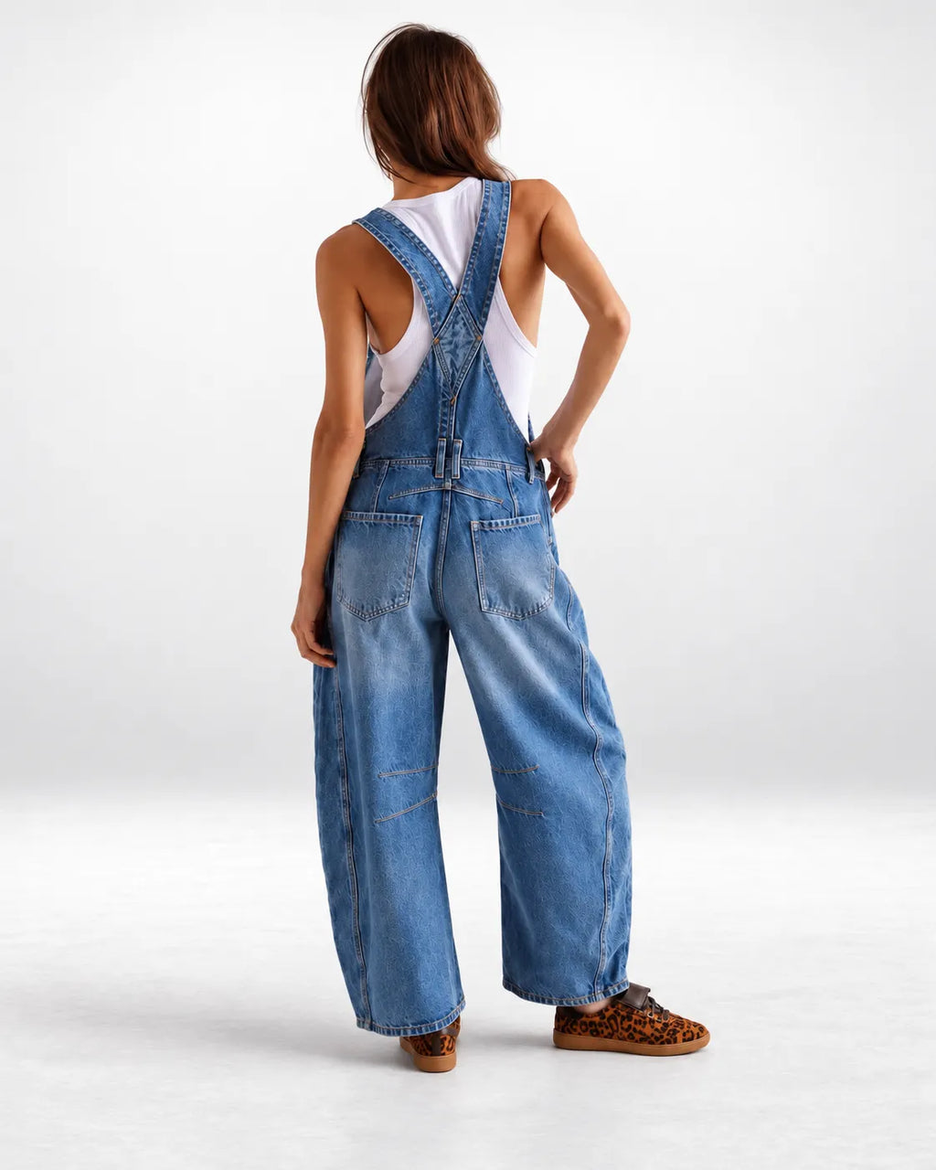 Salopette Streetwear Effet Destroy Coupe Loose