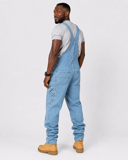 Salopette Denim Cargo Bleu