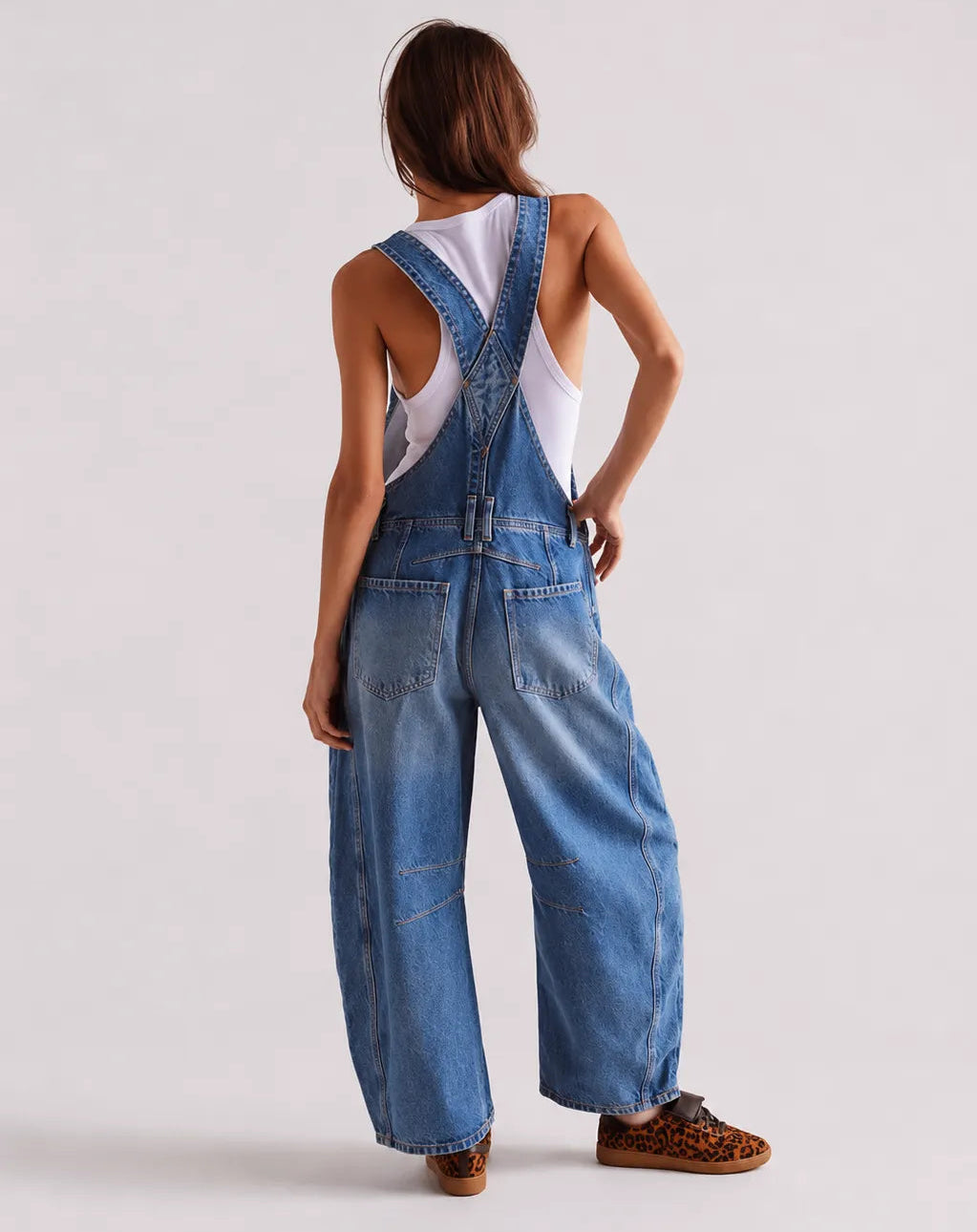 Salopette Streetwear Effet Destroy Coupe Loose