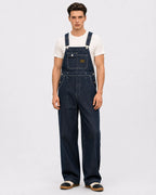 Salopette Denim Rayé Bleu