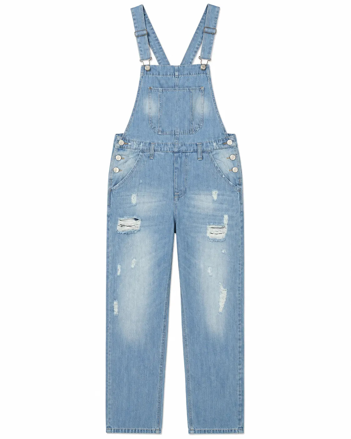 Salopette Denim Déchirée Homme