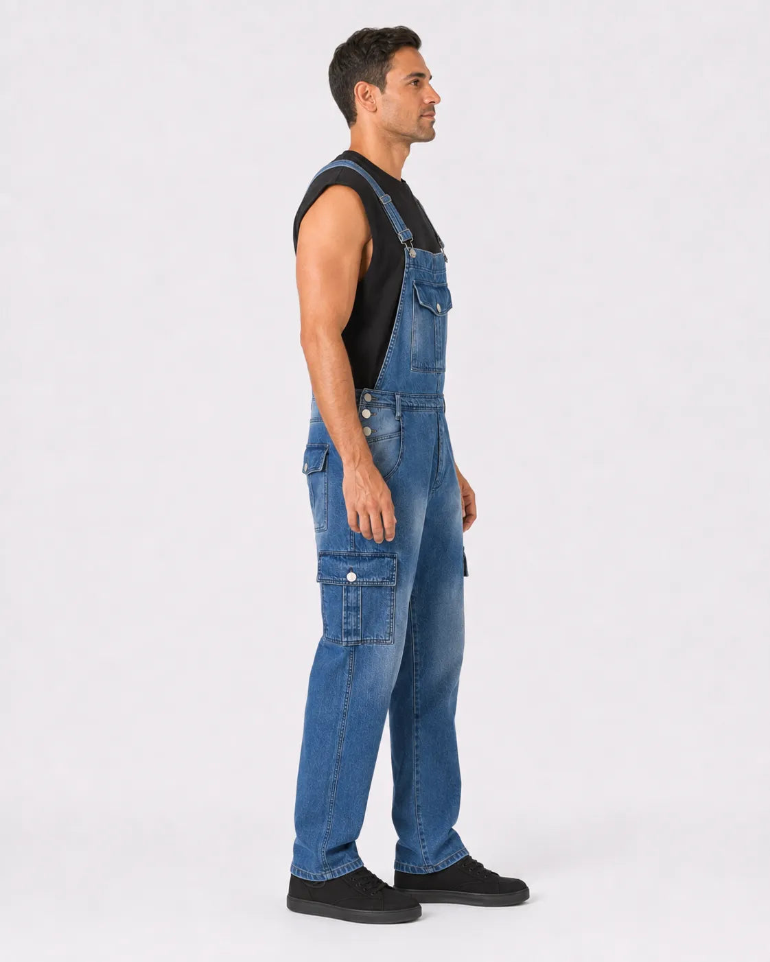 Salopette Denim Cargo Multipoches