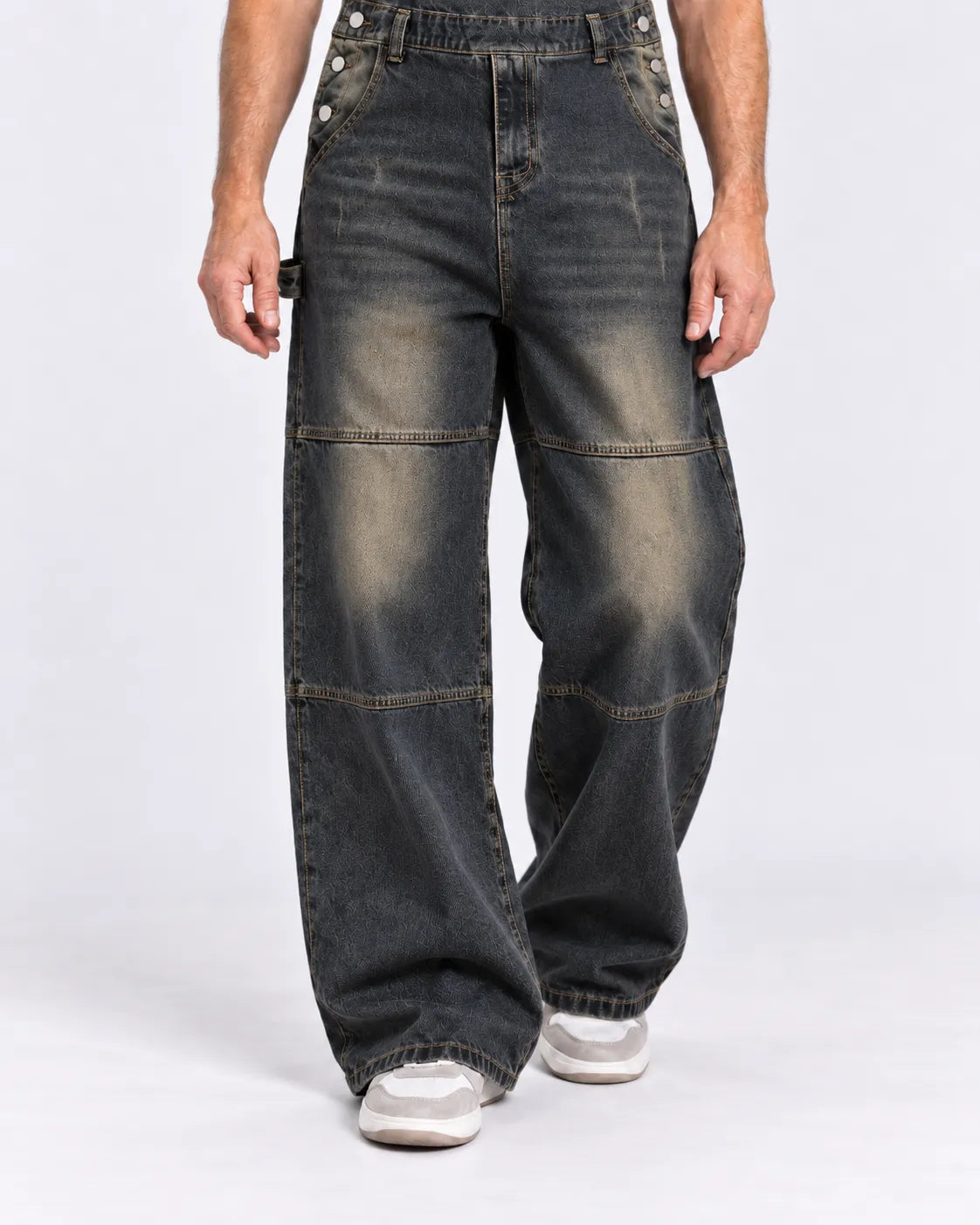 Salopette Denim Multipoches Vintage Homme