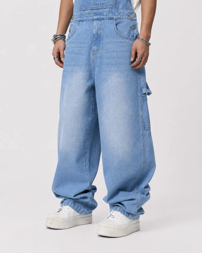 Salopette Homme Jean Bleu Clair