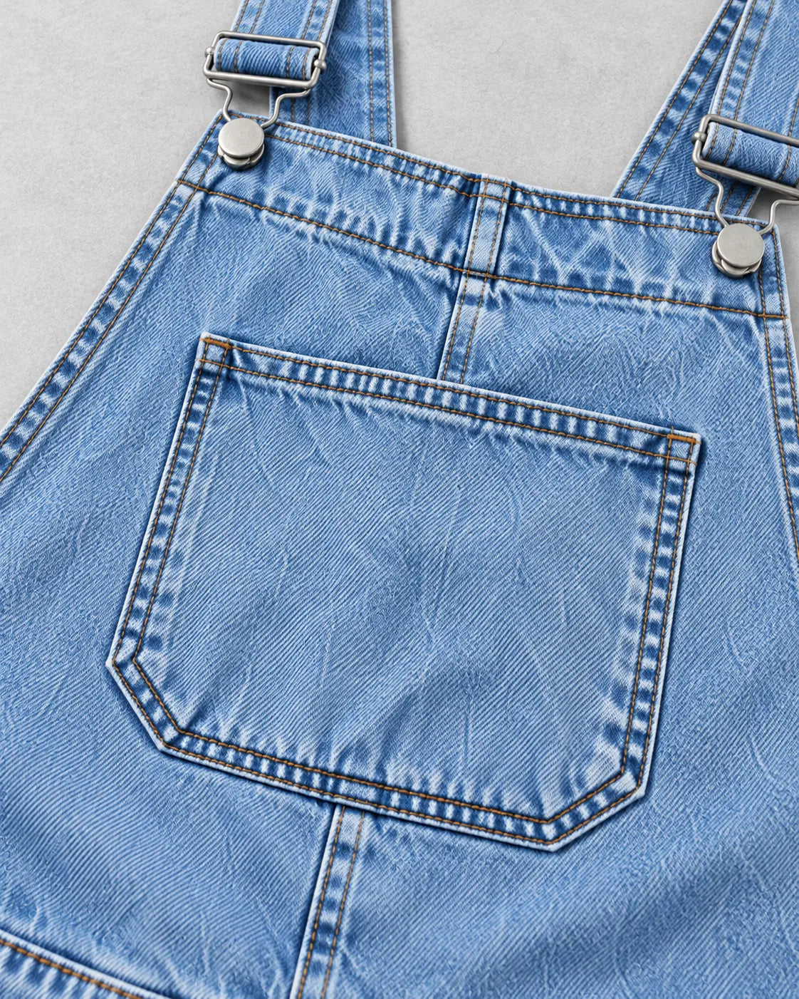 Salopette Short en Denim Souple