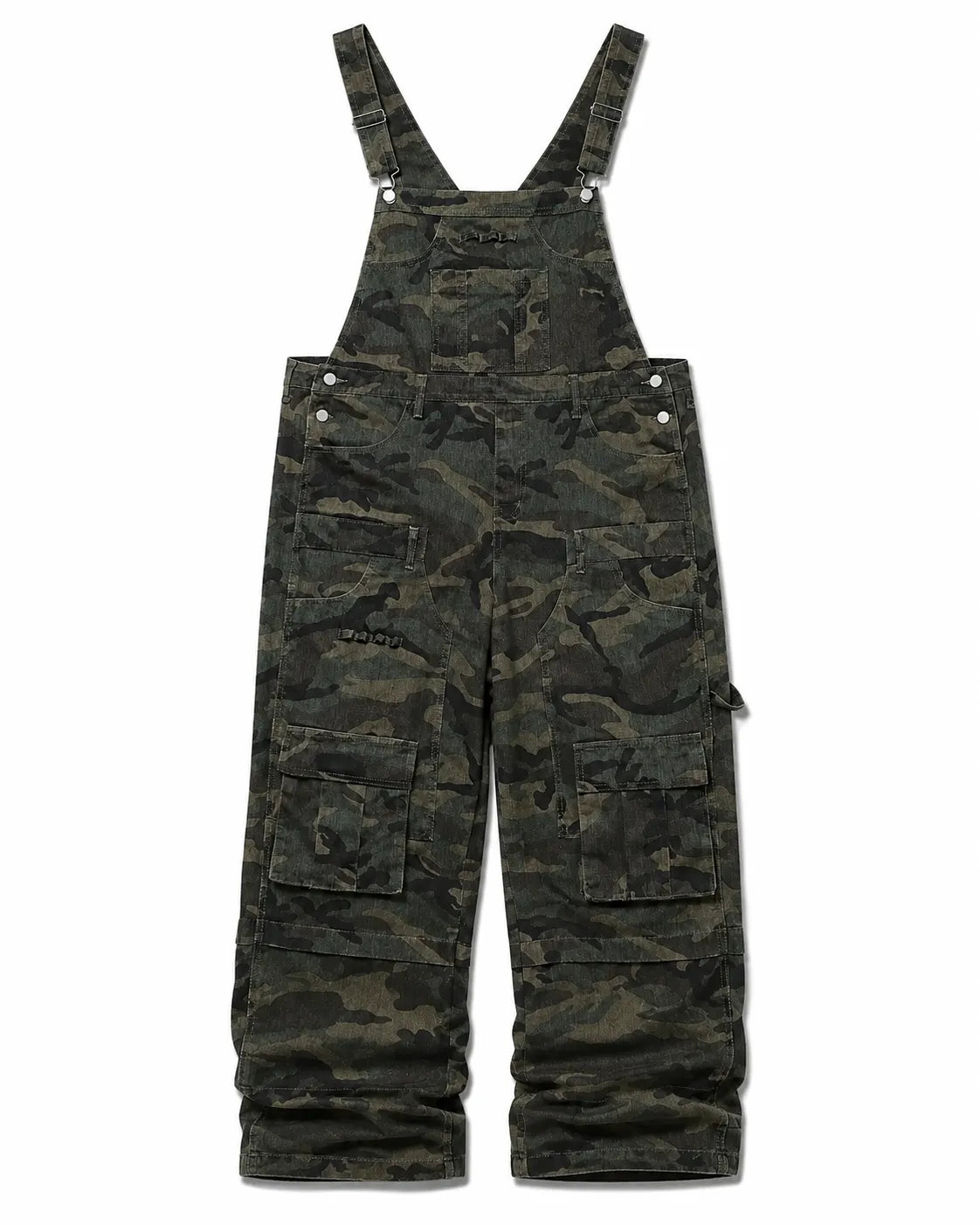 Salopette Cargo Camouflage Ample