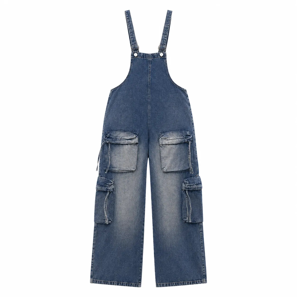 Salopette Cargo Denim Multipoches