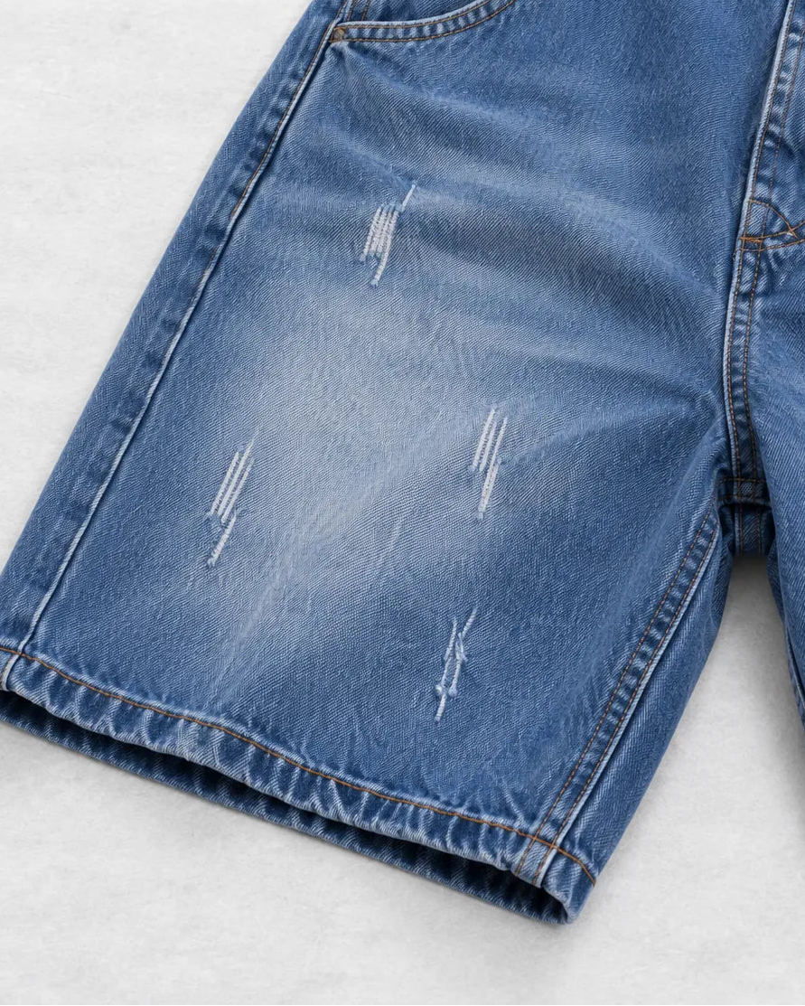 Salopette Short Denim Style japonais