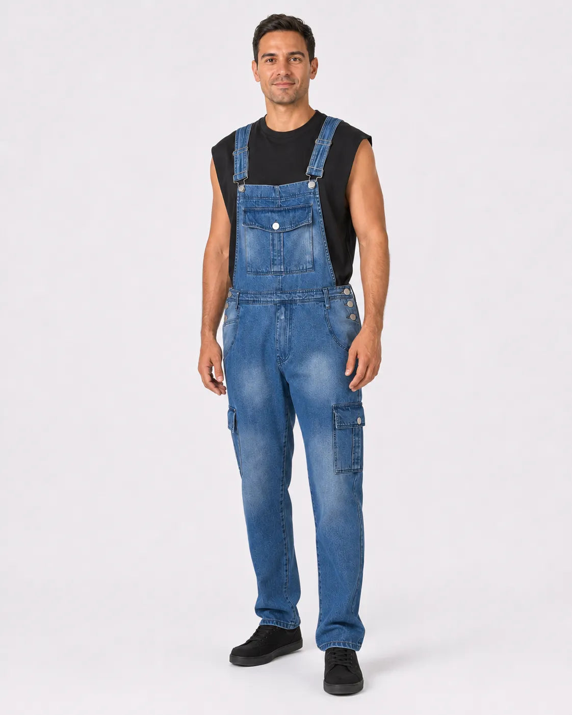 Salopette Denim Cargo Multipoches