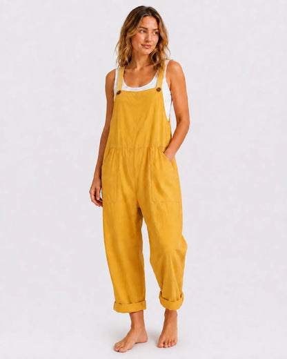 Salopette Ample Coton Lin Femme
